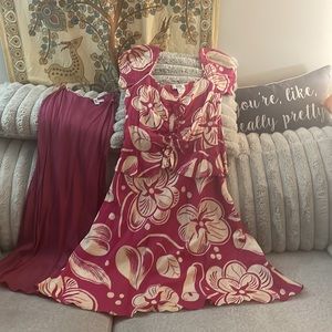 Moshino 💕pink & white prettiest dress w/ 💕matching slip Size 8 dress 💐